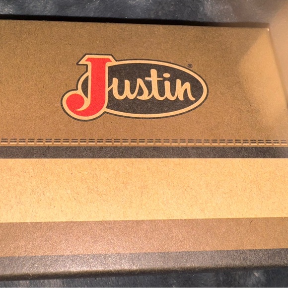 Justin Boots Brown Leather Card Wallet - Picture 5 of 6